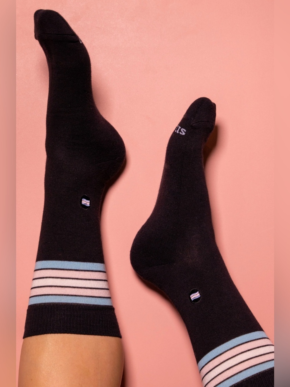 Conscious Step Trans Pride Tube Socks Size S